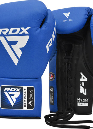 RDX APEX Competition/Fight Lace Up Boxing Gloves