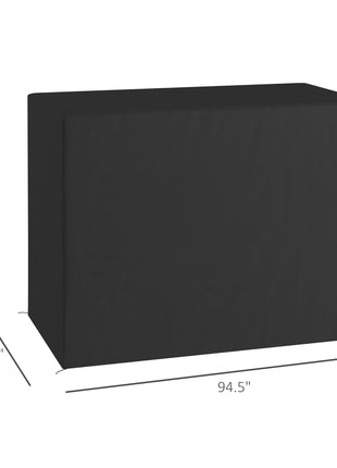600D Oxford 3-Seater Patio Swing Cover Outdoor Swing Chair Cover Rain Protection Waterproof Anti-UV, Dark Gray