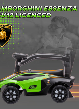 Toddler Push Car, Lamborghini Stroller Walking Car Age for 1-3, Green