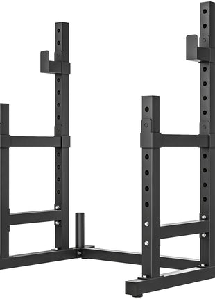 Adjustable Squat Rack, 660lbs Multi-Functional Bench Press Rack for Weight Lifting Home Gym Strength Training, Black