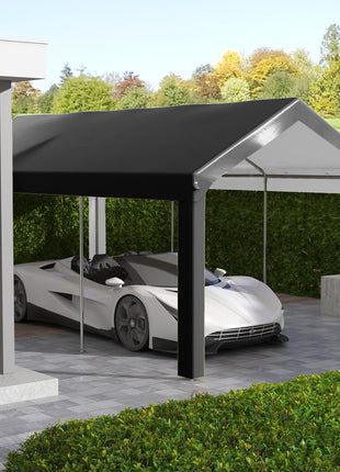 10 x 20ft Carport Roof, UV Resistant Canopy Replacement, Fits 84C-378V00 and 84C-206 Series, Dark Gray