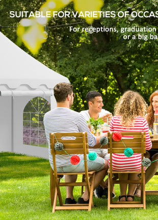 22.3' x 16.4' Large Party Tent Canopy Shelter with Carrying Bags and 2 Doors for Parties, Wedding, Events, BBQ Grill