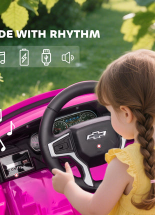 Electric Ride on Car 12V Kids Ride-on Toy, Pink