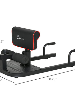 3 in 1 Padded Push Up Sit Up Squat Machine Home Gym Fitness Equipment, Black