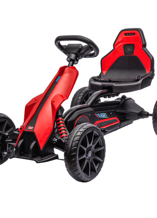 12V Electric Go Kart for Kids w/ Adjustable Speed, Red