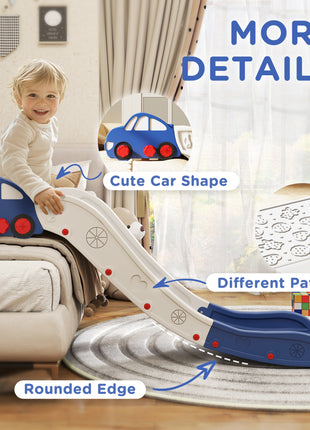 Extra Length Toddler Slide for Bed, Sofa, Easy to Assemble, Blue