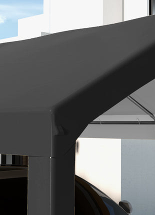 10 x 20ft Carport Roof, UV Resistant Canopy Replacement, Fits 84C-378V00 and 84C-206 Series, Dark Gray