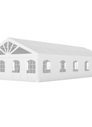 Heavy Duty Party Tent, 19.5' x 39' Large Sun Shade Canopy Tent for Parties, Wedding, Events, BBQ Grill, White