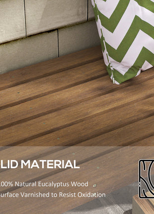 Slatted Wooden Garden Bench, Curved Seat Front Porch Bench, Teak