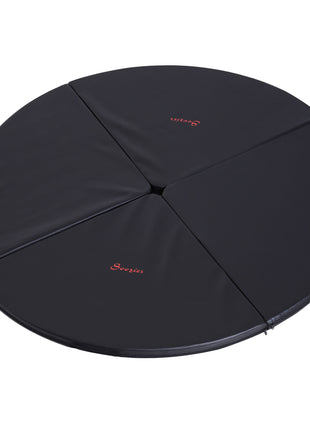 Pole Dance Mat, 2"T x 5'W Folding Pole Crash Mat for Home, Lightweight and Foldable, Black