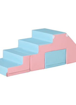 2 Piece Foam Climbing Toys for Toddlers 1-3 Years to Slide, Climb and Crawl, Multicolor