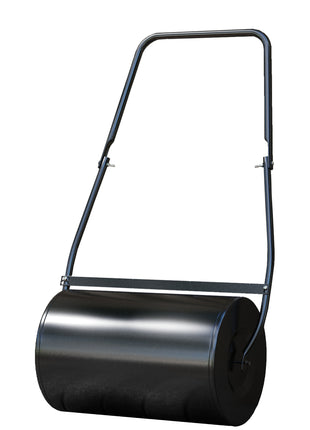 38L Heavy Duty Push/Tow Behind Lawn Roller, U-handle Garden Roller Filled with Water or Sand
