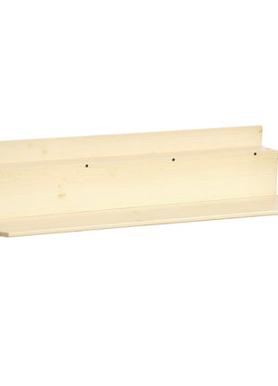 Hanging Balcony Table, Spruce Wood Foldable Railing Bar, Serving Table & Desk, Fits up to 3.9 Inches, Natural