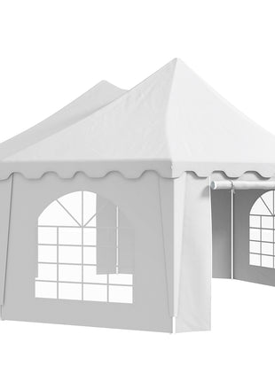 22.3' x 16.4' Large Party Tent Canopy Shelter with Carrying Bags and 2 Doors for Parties, Wedding, Events, BBQ Grill