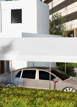 20' x 10' Carport Replacement Canopy for Model 84C-207WT or 84C-386V00WT with Ball Bungee Cords, White (Only Cover)