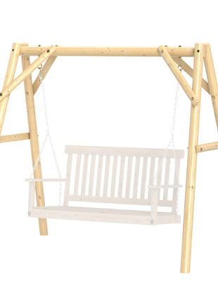 660 lbs Porch Swing Frame, A-Frame Hanging Chair Stand Only for DIY Painting, Swing Chair Stand for Backyard, Patio