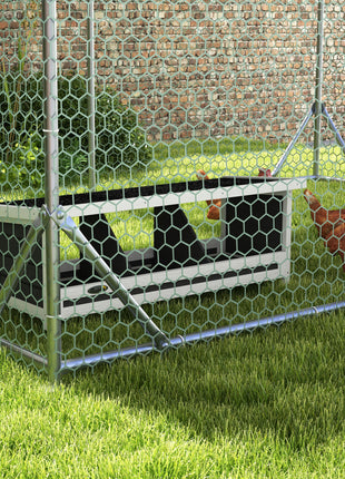 Wood Nesting Boxes Chicken Coop Accessories for Up to 3 Chickens, with Asphalt Roof, Gray
