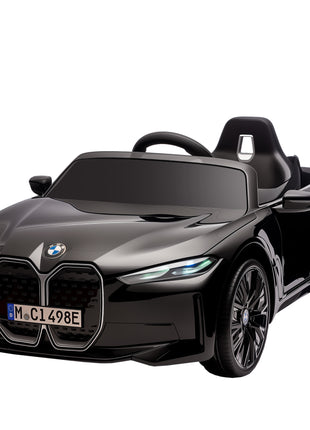 12V Electric Car for Kids with 2.4G Remote Control, Suspension, Black