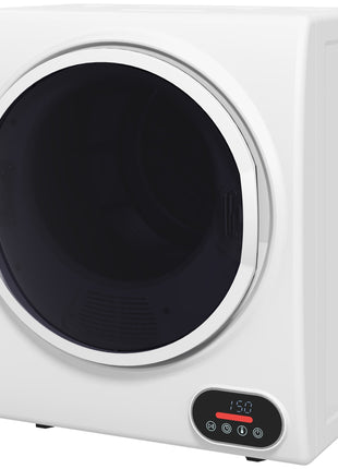 1.5 cu.ft Portable Compact Clothes Laundry Dryer with Intelligent Drying for Apartments Dorms RVs, 850W, White