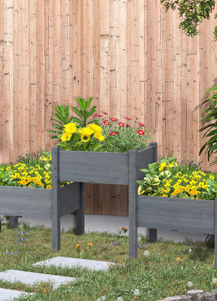 3 Tier Raised Garden Bed Freestanding Planter Box for Vegetables, Herb, Flowers