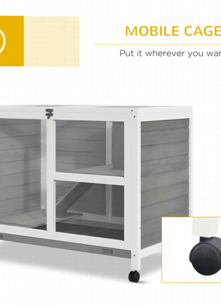 Desk/Table Sized Rabbit Hutch with Wheels