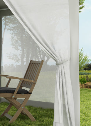 13' x 11' Outdoor Party Tent, Hexagon Sun Shade Shelter Canopy w/ Protective Mesh Sidewalls, Ropes & Stakes, Cream