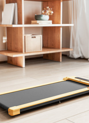 2.5HP Walking Pad, Under Desk Treadmill with Remote Control, Transport Wheels and LED Display for Home Gym Office