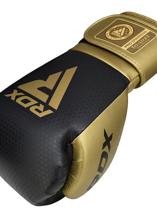 RDX L2 Mark Pro Sparring Boxing Gloves Hook and loop Black / Golden