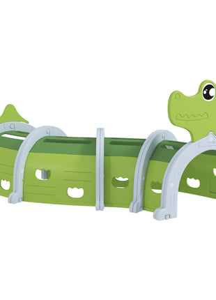 Crocodile Design Kids Play Tunnel for Kids to Crawl Through, 76" Long