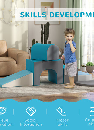 7-Piece Rearrangeable Toddler Climber for Creativity and Shape Discovery, Contemporary