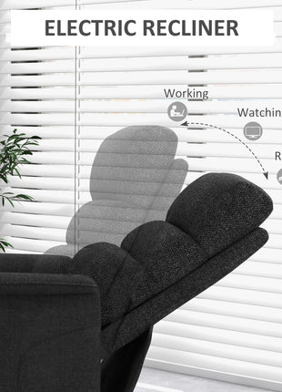Power Lift Chair for Seniors, Electric Lift Recliner Chair with Remote Control, Side Pockets for Living Room, Black