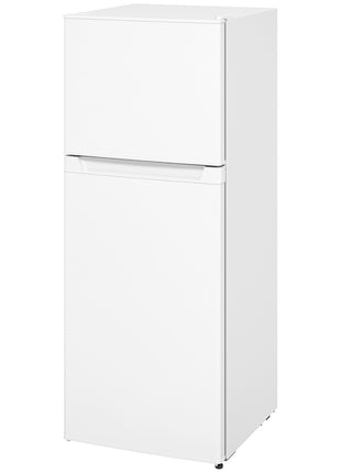Small Fridge with Freezer, 4 Cu Ft Refrigerator with Reversible Doors, White