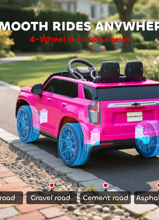Electric Ride on Car 12V Kids Ride-on Toy, Pink