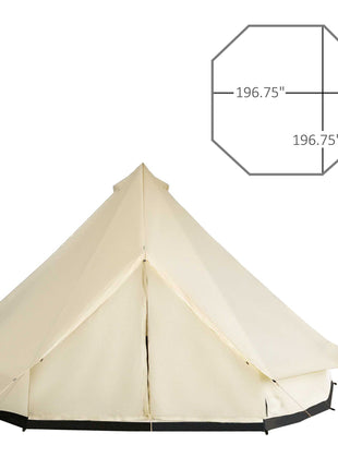 10-Person Large Waterproof Yurt Camping Tent, Perfect for Family Camping, Blue