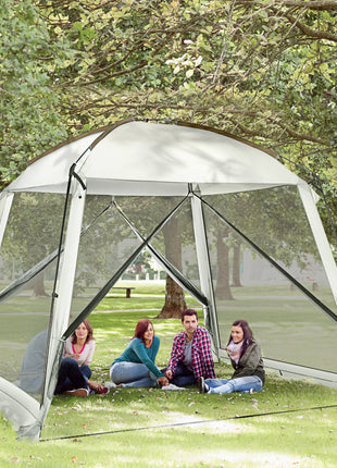 10' x 10' Screen House Room, UV50+ Screen Tent with 2 Doors and Carry Bag, Easy Setup, for Patios Outdoor Camping Activities