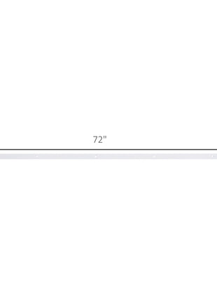 6' Rustic Interior Sliding Barn Door Mounting Hardware Kit - White