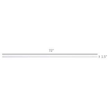 6' Rustic Interior Sliding Barn Door Mounting Hardware Kit - White