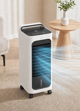 Room Air Cooler with Ice Packs, Ice Cooling Fan Water Humidifier Unit with Remote, Timer, Oscillating