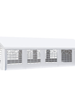 Heavy Duty Wedding Canopy 20x32 Outdoor Shelter for Weddings, Parties, BBQ White