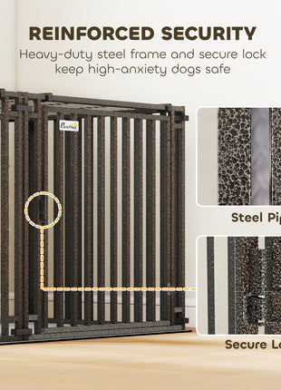 83"L Heavy Duty Dog Crate, Extra Large Dog Kennel with Divider and Mat for Large Breeds, Modular Puppy Playpen