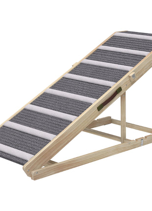 Dog Ramp for Couch, Foldable Pet Ramp for Small to Large Dog, 4 Adjustable Height from 16" to 23.5"