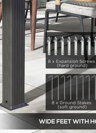 10' x 13' Retractable Pergola Canopy, Aluminum Pergola Sun Shade Shelter for Garden, Patio, Backyard, Deck, Gray