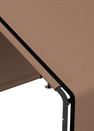 Portable Dog Tent Water Resistant for Outdoor Shade Protection, Brown