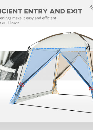 10' x 10' Screen House Room, UV50+ Screen Tent with 2 Doors and Carry Bag, Easy Setup, for Patios Outdoor Camping Activities