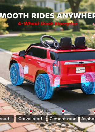 Electric Ride on Car 12V Kids Ride-on Toy, Red