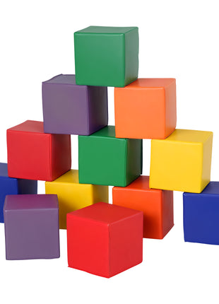 12 Piece Soft Play Blocks Soft Foam Toy for Toddler, Multi-Color