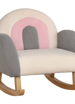 Kids Sofa, Rocking Toddler Sofa Chair, Gift for 18-36 Months, Gray
