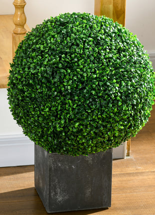 2 Pack Artificial Tree Boxwood Topiary Balls, 19.75 Inch