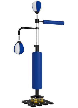 4.6'-6.7' Speed Bag Boxing Bag Stand, Reflex Bag Boxing Training Equipment, Speed Punching Bag, Blue