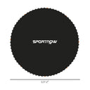 Trampoline Replacement Mat, Fits 12' Trampoline w/ 72 V-Hooks & 5.5" Springs (Spring & Frame not Included),  Black